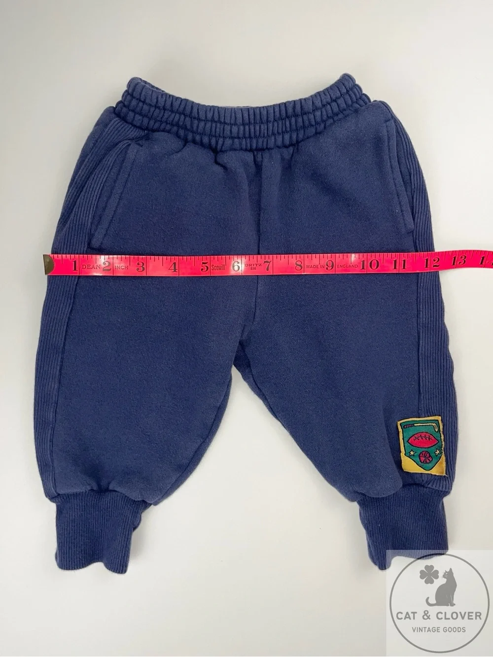 Gymboree 1995 School Days Rainbow Tag Navy Vintage Infant Sports Sweatpants